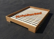 Dipan kasur kayu/Tempat tidur korea/Tempat tidur lesehan/Dipan kayu japan/Dipan kayu pendek 20cm