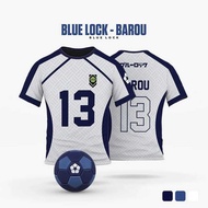 Blue Lock BAROU Cartoon Anime Cosplay Men Jersey Summer Short Sleeve Children Tee Tops 2024 Fashion 