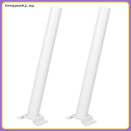 🏠 2Bhg Tiang Lampu Jalan Putih Bahan Keluli Untuk Pemasangan DIY Santai