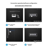 Mini Keyboard 2 Keys USB Switch Ergonomic Backlit Keyboard Gaming Office Media Programmable Injectio