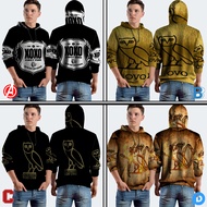 Drake Ovoxo Hoodie Jumper Pullover Fullprint Polyester Jersey Material | DO-294905