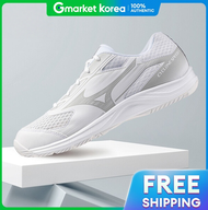 Mizuno | รองเท้าวอลเลย์บอล รุ่น รองเท้าในร่ม ความเร็วไซโคลน 5 สีขาวเงิน