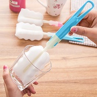 Adjustable Length Sponge Cup Washing Brush Milk Bottle Brush Cup Cleaning Brush