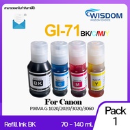 GI71 น้ำหมึกเติมเทียบเท่า For printer Canon PIXMA G1020 G2020 G3020 G3060