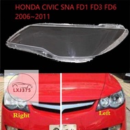 For HONDA CIVIC FD SNA FD1 FD3 FD6 2006~2011 Headlight transparent Lens Cover / Headlamp light lens 