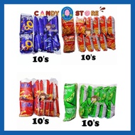 Big Bundle [10pack X 60g ] Super Ring / Rota / Green Pea / Rostik Snack