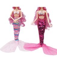 2 sets of 11.5-inch doll role-playing costumes similar to fairy tale beauties, fishtail wedding dres