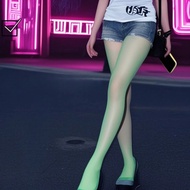 Mint Mambo T-crotch stockings women's summer thin anti-snagging green skin-beautifying socks sexy ul