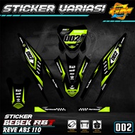 Sticker RBT REVO abosoul REVO ABS 110 rkt BEBEK MODIF SUPERMOTO YZ CRF KLX RBT new MOTOR TRABAS 002