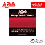 La Bella 760FS-B Deep Talkin’ Bass Flats, 5-String – Standard - Bass Guitar Strings