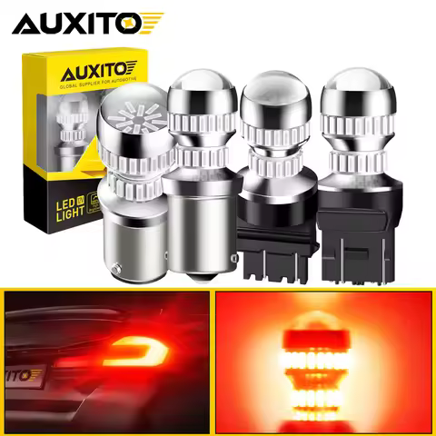 AUXITO CANBUS 1156 BA15S 7443 LED Brake Light Red T20 W21/5W 7440 W21W 3157 1157 BAY15D P21/5W LED B