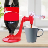 Soft Drink Dispenser Carbonated Water Coke Press Machine Red Mini Automatic Drinking