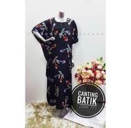 New Arrival Kaftan/Baju Kelawar Canting Batik Creaction/Terengganu/Baju Tidur/Plus Size/Polyester/Murah/Terkini