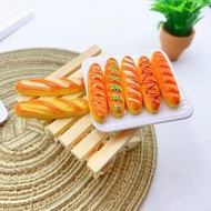 Simulation Baguette Bread Candy Toy Convenience Store Miniature DIY Refrigerator Sticker Play House 