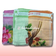 WHOLESALE 12 PCS 580 Small Face Towels Color Face Towel Beautiful Painting Motif 30x70cm || Face Tow