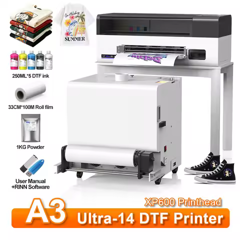 A3+ XP600 DTF Printer Impresora A3 DTF Roll Film Printer Transfer Printer Direct To Film Printing T-