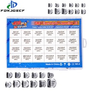 400PCS 24Values SMD Electrolytic Capacitor Kit 1uF-1000uF 6.3V-50V for Electronics Projects