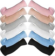 6 Pairs UV Protection Arm Sleeves for Men Women Cooling Compression Sleeves with Tattoo Cover Up, Su