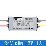 GYVRM 24V Sang 12V DC-DC Bộ Chuyển Đổi Step Down Buck Model 1A/2A/3A/4A/5A Mô-đun Chống Nước Với Bảo