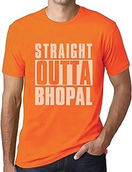 Men's Graphic T-Shirt Straight Outta Bhopal Eco-Friendly Limited Edition Short Sleeve Tee-Shirt Vint