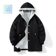 Thick Fleece Winter Jacket/Men's Winter Jacket Casual Long Coat