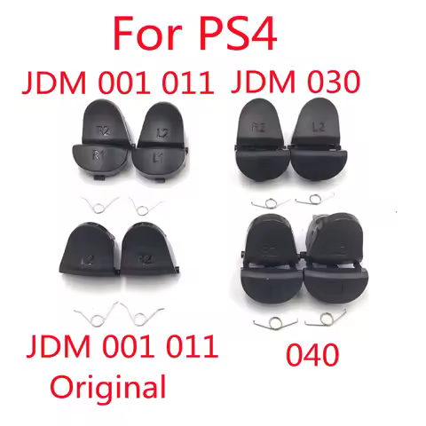For PS4 Controller Gamepad Button Assembly L1 R1+L2 R2 Trigger Button, With Spring JDM 001 011 030 0