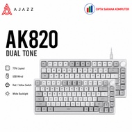 Ajazz AK820 Dual Tone 75% Mechanical Keyboard Wired White Backlight