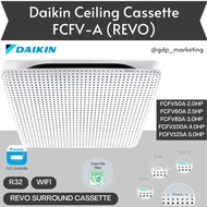 Daikin R32 Premium Ceiling Cassette (REVO) FCFV-A series with Green Tea filter,  Surround Airflow, Smart Control