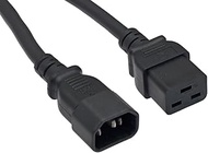 Cablelera AC Power Cord Extension, IEC320 C14 to IEC320 C19, 3', 14AWG, 15A, 250V(ZWACDFAN-03)