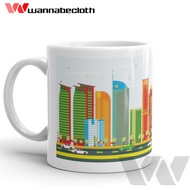 Qatar Doha Glass Qatar Doha Mug Print Custom Mug Souvenir Doha Qatar Mug World City v1