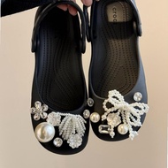2026 High-End Pearl Ballet Hole Shoes Accessories Shoes Flower Buckle Accessories Mary Jane Shoes Bu
