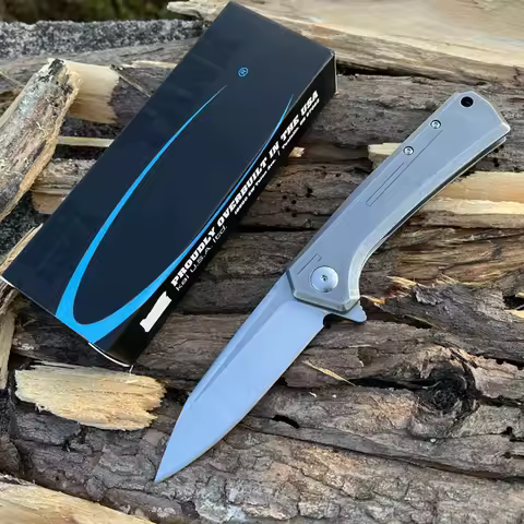 Tactical Pocket knife D2 Steel Blade knife with Pocket clip Folding knife Outdoor hiking camping sel