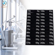 Dovewill 1 Sheet of Adhesive Weight Labels, Weight Stacking Labels, Strength Equipment Label From 5k