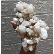 Natural quartz crystal.
