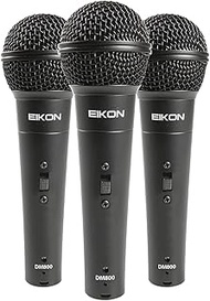 PROEL Eikon DM800 Professional Vocal Microphone with Dynamic Capsule (Black, Blackkit)