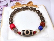 Tibetan Dzi Beads Heaven and Earth Dzi Beads 藏传老矿天地天珠 19.5x9.9mm