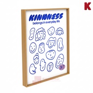Kreasidekor Poster Frame Doodle Horse & Face Aesthetic Wall Decoration Display Decoration