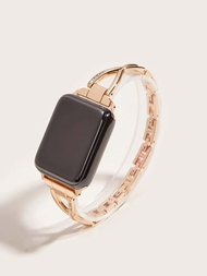 水鑽裝飾金屬錶帶適用於Apple Watch