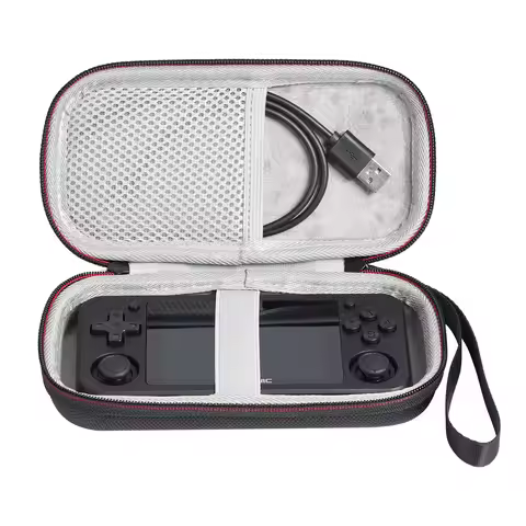 Hard Carrying shell Travel Case for RG351M/RG351MP/RG351P/RG350M Handheld Retro Game Storage Video C
