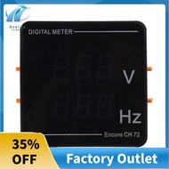 Upgraded Digital Voltmeter Frequency Panel Voltage HZ-Tester AC50-500V 10-99.9HZ Red-Digits Display