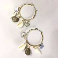 Sea shell gipsy earrings
