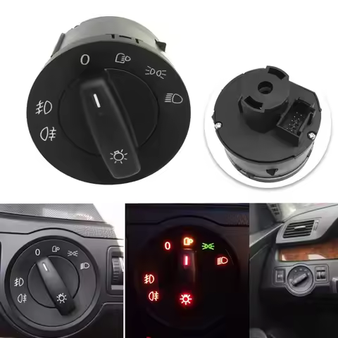 Headlight Switch Light Headlamp Switch Control For VW Golf MK5 V Caddy Jetta MK5 MK4 Passat B6 CC Va