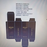 Box Brand in Emboss 11.5 x 4.5 x 4.5 cm