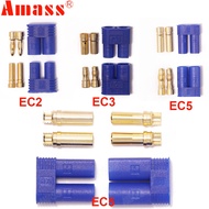 5pair Amass EC2 EC3 EC5 Battery Connector Kit Male Female 2.0mm 3.5mm 5.0mm Gold Plated Banana Plug 