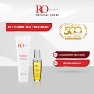 Ridz Okumura Essentials Set Combo Rejuvenating Treatment + Keratin Argan Oil | Treatment Rambut | Rawatan Rambut