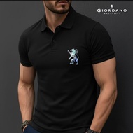 POLO Shirt GIORDANO 3D LION Embroidery polo shirt branded premium Quality polo shirt monkey shirt