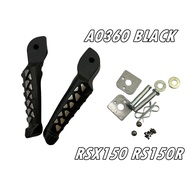 RSX150 RS150R FOOTREST PEMIJAK KAKI BLACK DEIGN LIMTED