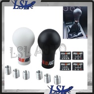 RALLIART 5/6 Speed Auto Gear Shift Knob Black/White Car Manual Transmission (MT)