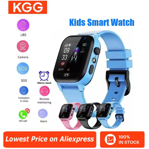 Kids Smart Watch SOS LBS Location Sim Card Call Child SmartWatch Camera IP65 Waterproof Watch Phone 