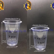 THICK Plastic Cups 12 OZ & 16 OZ Weight 7 Grams [Contents 50 Cups]